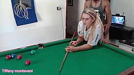 Naughty Fun at Bar Table with Horny Waiter