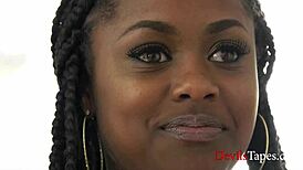 Ebony Step Daughters Amilian Kush Plays with New Man Toy