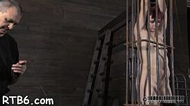 Sexy Slave Sucks Cock Hard