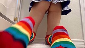 Dirty cheerleader craves a big fat cock deep inside!