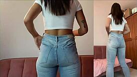 denim-jeans fetish with big tits and ass