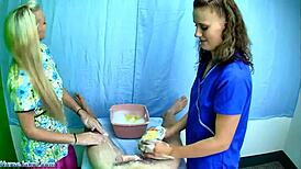 i get a naughty sponge bath from nurse