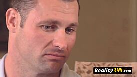 hot swinger brunette enjoys pussy licking from horny strangers in orgy game