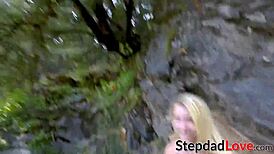 blonde stepdaughter riley star rides big cock doggystyle