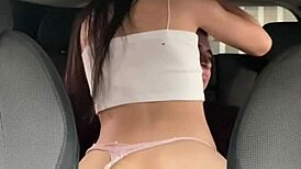 Young Cowgirl Rides Cock In Public Car