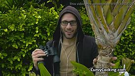 curvy bikini teen enjoys bath tub fun