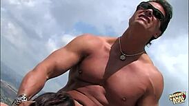 public pool empties so couple bangs anal right there