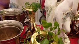 Masked mature gay amateur expresses deep emotions