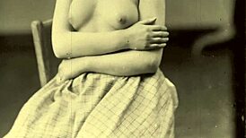 Vintage Lesbians Explore Hairy Pussies In Threesome.