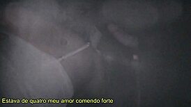 Girlfriend sucks cocks at gloryhole with friend