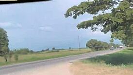 Met a busty pornstar babe and banged her outdoors in five minutes