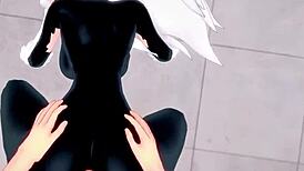 Black Cat Felicia Hardy Screwing Spider-Man in Wild POV Action