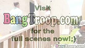 military group handjob in uniform reality scene