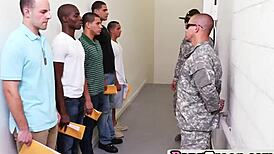 military group handjob in uniform reality scene