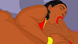 Cherokee's big ass gets clapped in a new animated hentai shoot in the back alley