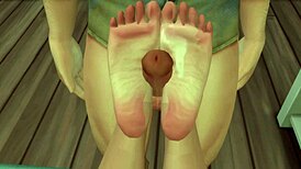 Cummy blonde feet fuck ball busts. Then she sucks me dry.