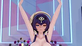 I'm watching Candace in this MMD animation with some errors