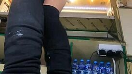 Nataly Shy Boldly Flashes Miniskirt in First Job Dare