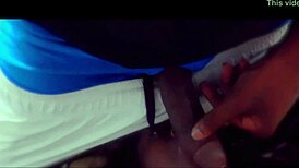 Allen Ebony Couple Blowjob Cumshot!