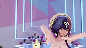 I'm watching Candace in this MMD animation with some errors