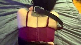 little misscuntcake spanked with belt and roughly fucked