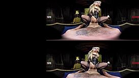 busty blonde in forbidden bondage vr