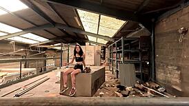 Goth Squatter Girl Cheats and Gets Pounded Hard