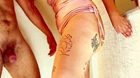 Follada antes de ver barbie la pelicula con close-up de pussy fucking