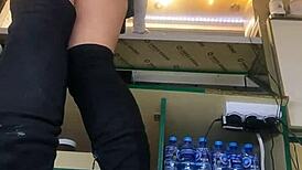 Nataly Shy Boldly Flashes Miniskirt in First Job Dare