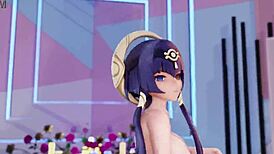 I'm watching Candace in this MMD animation with some errors