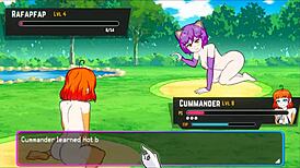 hey, wanna battle sexy pokemon monsters in oppaimon hentai game ep 4?