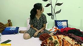 Indian stepsister shared with friend in taboo threesome 😏