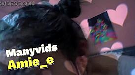 Sloppy dildo deepthroat gagging the asian slut!