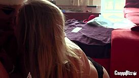 Dirty Dutch Blonde Smokes While Riding Cowgirl And Taking Doggystyle Blowjob