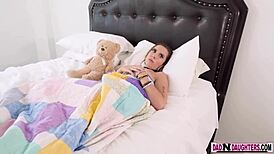 Hey, watch little princess Bailey Base ride that big cock!