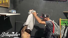 photographer licks tits and fucks ass of straight client