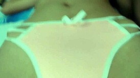 Mi hijastra craves to feel my hot cum dripping on her perky tits