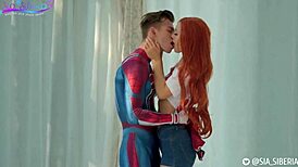Spider-Man Fucks Sia Siberia At Home