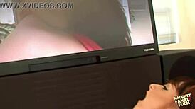 Heyy, this brunette takes two cocks in every hole at once! 😜