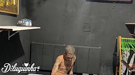 photographer licks tits and fucks ass of straight client