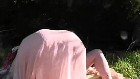 Lesbian Girls Naked Playing in Woods