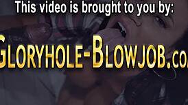 Teen 18+ At Gloryhole Encounters BBC. HD Interracial Scene