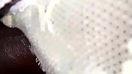 Curvy Brunette With Hairy Wet Pussy Gets Fucked In Bedroom, Creampie Finish