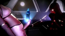 Space themed handjob futanari animation