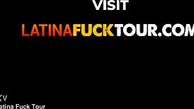 brunette latina cowgirl and doggy style anal