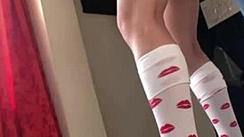 busty petite college girl gets fingered to wet orgasm