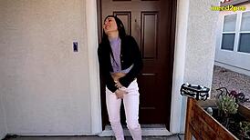 Hot Women Desperately Pee In Jeans During Kinky Roleplay