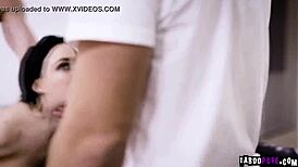 Brunette Teen Whitney Wright Plays with Two Guys in a Fun Threesome.