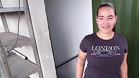 Stepsister sucks and begs for fuck