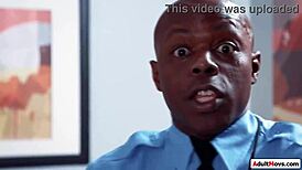 Brunette Frisked And Fucked By Security!
